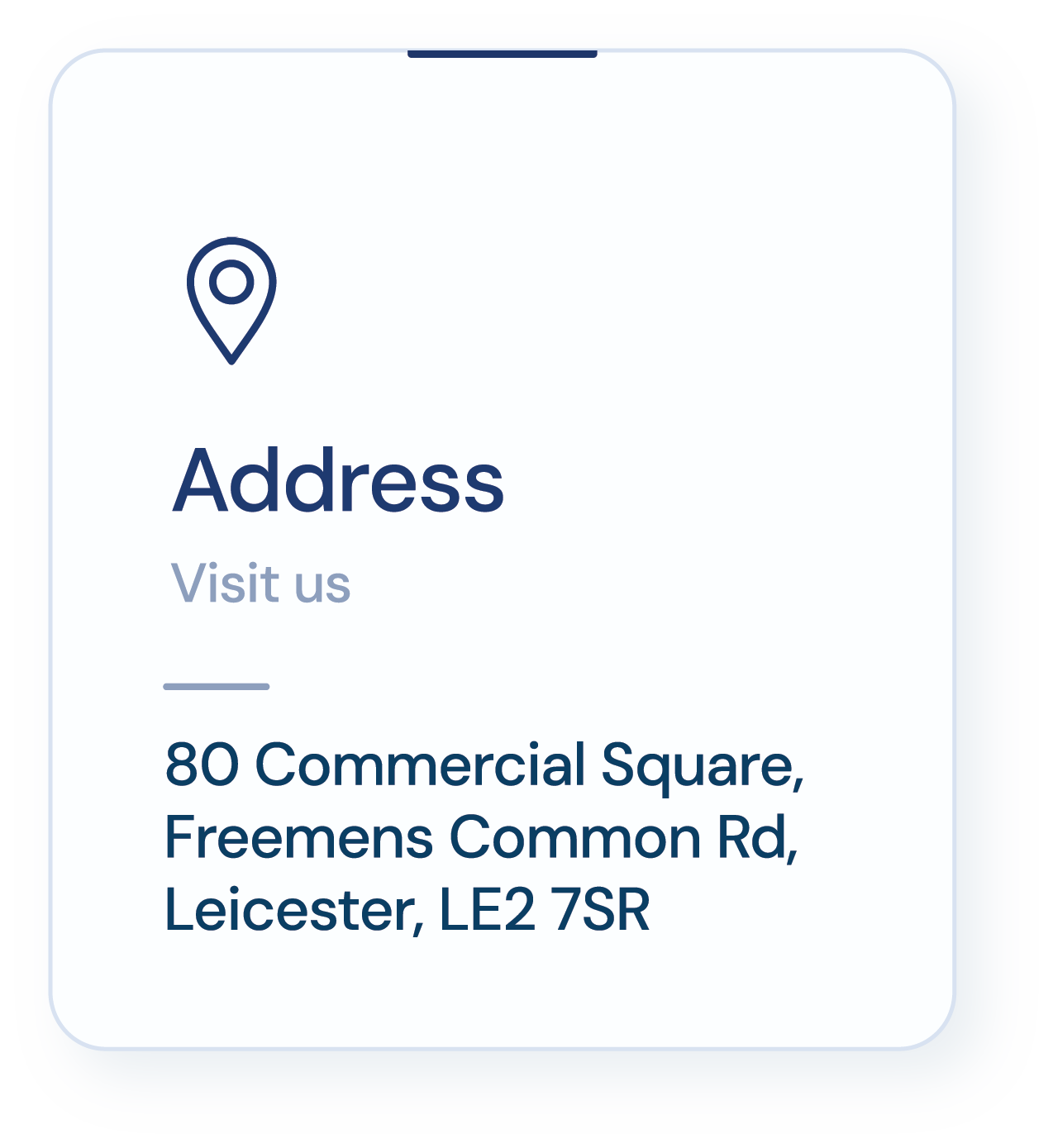 Contact card address