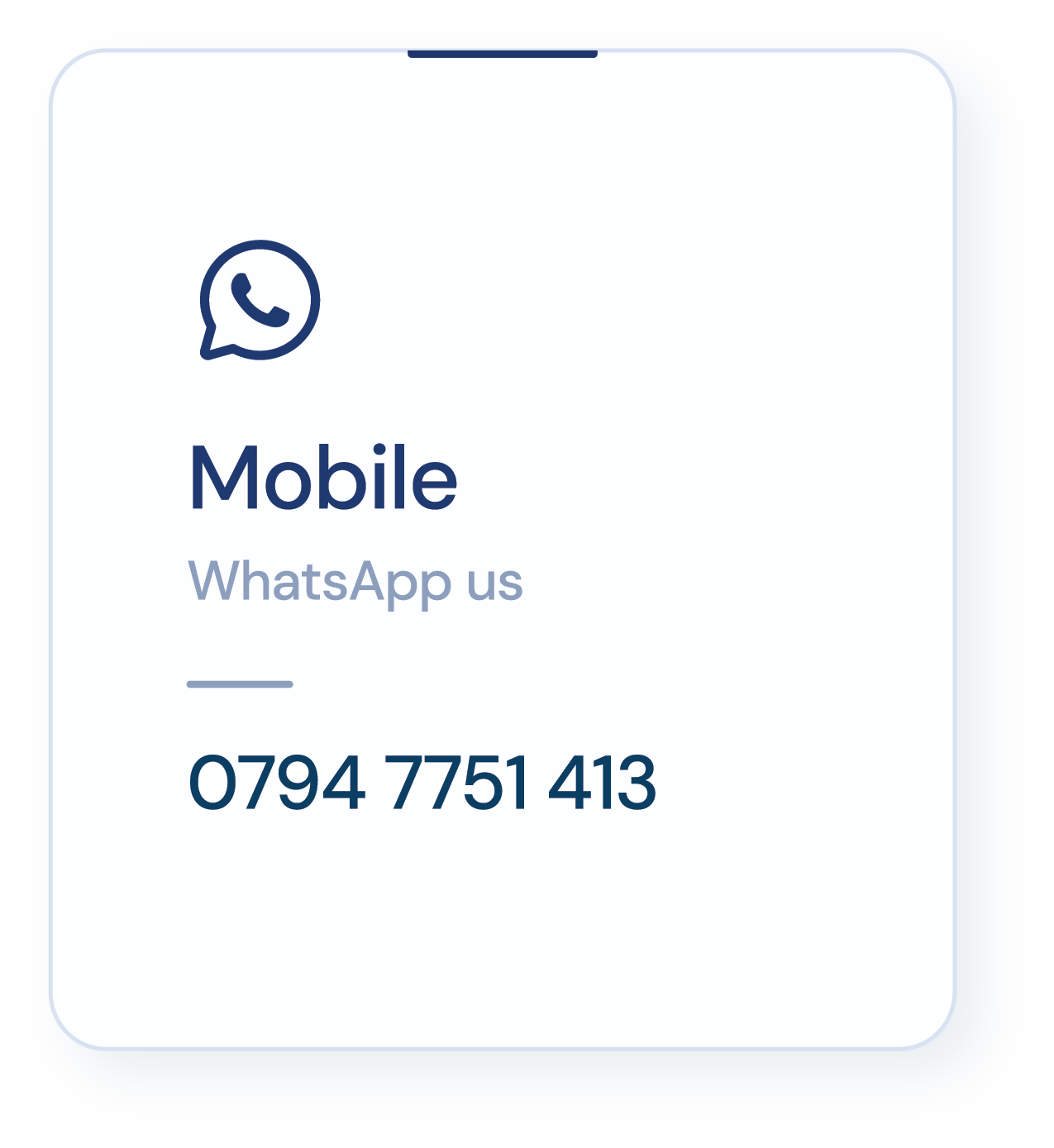 Contact card whatsapp
