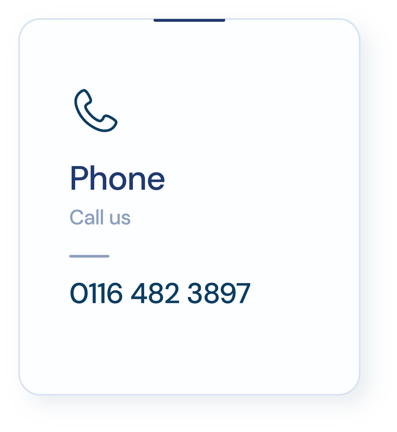 Contact card phone